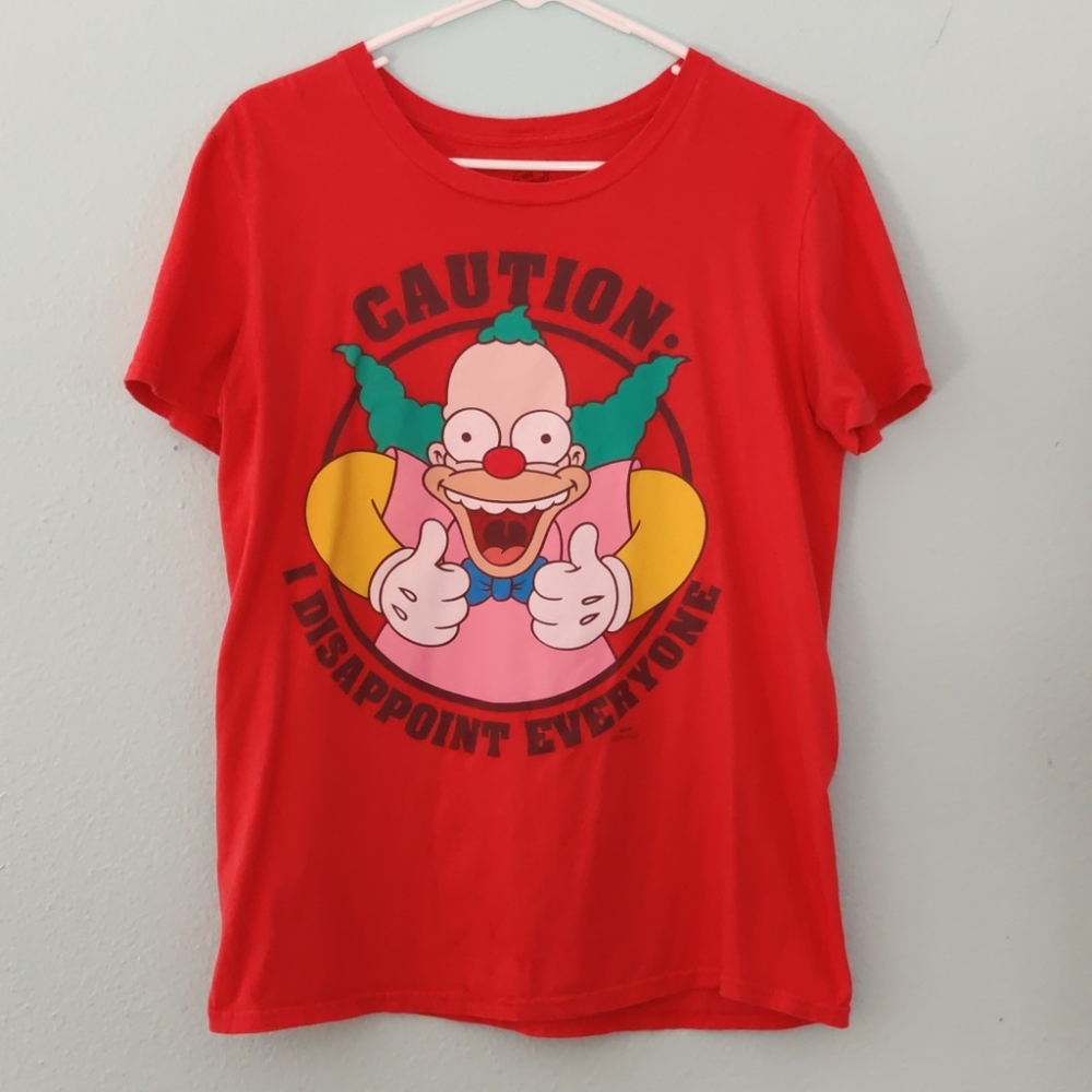 Krusty the clown shirt